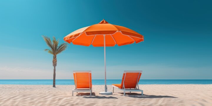summer, chair, umbrella, sea, beach, holiday, vacation, resort, parasol, travel, bed, outdoor, sunny, paradise, enjoy, relax, ocean, tropical, island, relationship, journey, tranquil, comfortable, bea