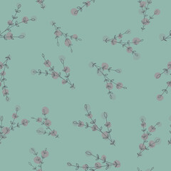 Minimal Floral Seamless Patterns