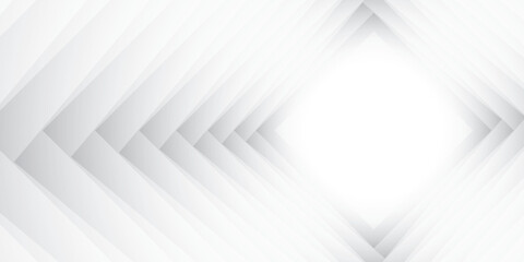 Abstract  white and gray color, modern design stripes background with geometric rectangle shape. Vector illustration.