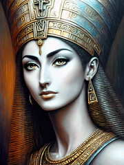 Portrait of an Egyptian Queen - 602235714