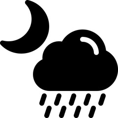 rainy night icon