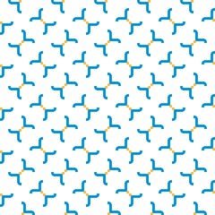 Minimalist Geometric Design with Effortless Blue, Yellow And White