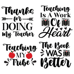 Teacher T Shirt Design Bundle 