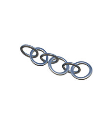 several silver rings silver day 3D vector