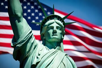 New York und die amerikanische Flagge