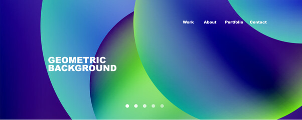 Minimalist geometric abstract background with fluid gradients. Vector Illustration For Wallpaper, Banner, Background, Card, Book Illustration, landing page