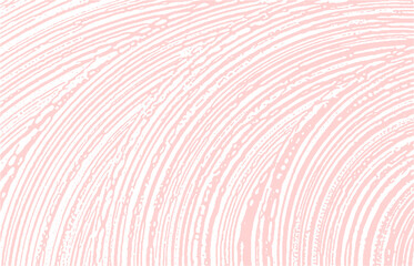 Grunge texture. Distress pink rough trace. Fine ba