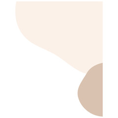 Earth Tone Freeform Organic Shape Corner