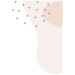 Earth Tone Freeform Organic Shape Corner