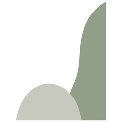 Earth Tone Freeform Organic Shape Corner