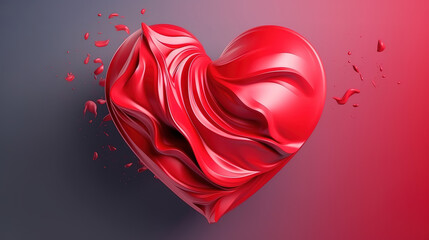 Creative valentines day hearts background. Generative Ai