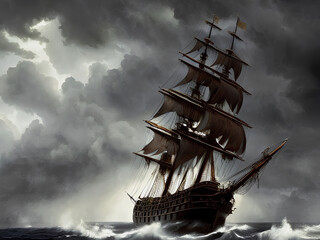 A Pirate Ghost Ship 