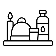Dinner Line Icon