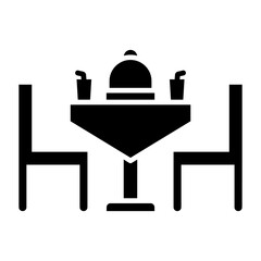 Dining table Glyph Icon