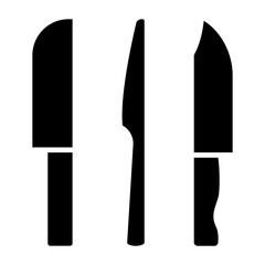 Knives Glyph Icon