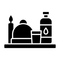 Dinner Glyph Icon