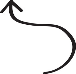 decoration hand drawn arrow illustration.