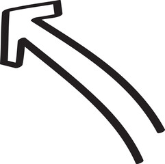 decoration hand drawn arrow illustration.