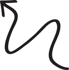 decoration hand drawn arrow illustration.