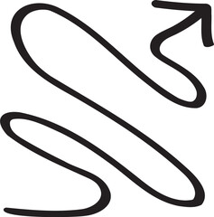 decoration hand drawn arrow illustration.