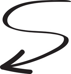 decoration hand drawn arrow illustration.