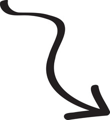 decoration hand drawn arrow illustration.