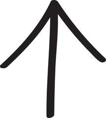 decoration hand drawn arrow illustration.