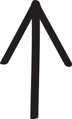 decoration hand drawn arrow illustration.