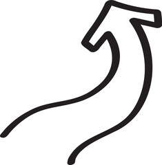 decoration hand drawn arrow illustration.