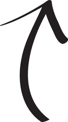 decoration hand drawn arrow illustration.