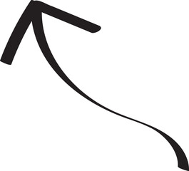 Fototapeta premium decoration hand drawn arrow illustration.