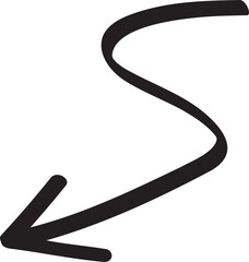 decoration hand drawn arrow illustration.