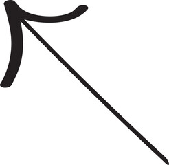 decoration hand drawn arrow illustration.