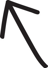 decoration hand drawn arrow illustration.