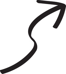 decoration hand drawn arrow illustration.