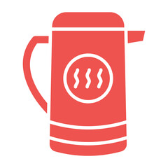 Thermos Multicolor Glyph Icon