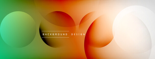 Abstract background - geometric composition created with lights and shadows. Technology or business digital template