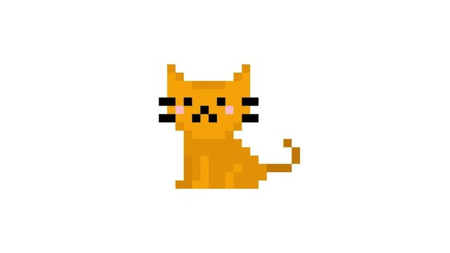 Pixel Cat Images – Browse 77 Stock Photos, Vectors, and Video