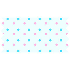 Washi tape with polka dots