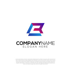 Fototapeta premium Vector modern R C or R and C logo template