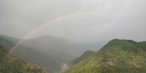 Kalimpong Rainbow over the mountains