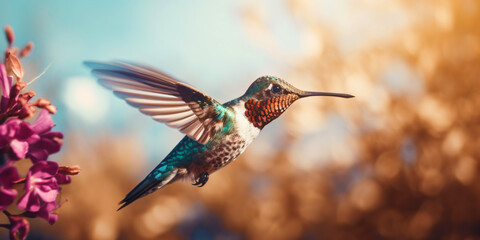 Fototapeta premium shimmering kingfisher, generative ai