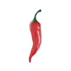 chili 3d vector for cooking food