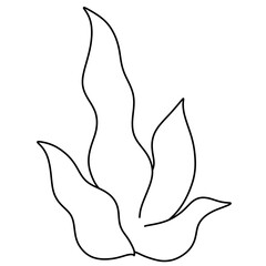 Animal sea cartoon cute premium character illustration under the sea set collection for kids , in world ocean day concept, line for coloring book,