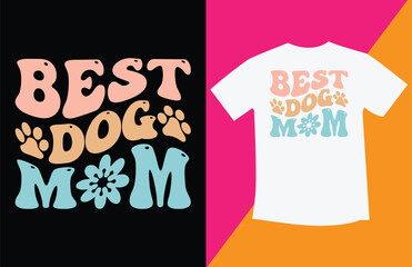 wavy retro t shirt design