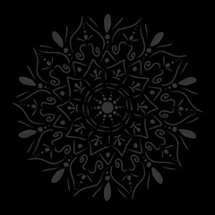 Beautiful Mandala Art Illustration and Vector Graphic Using SketchBook