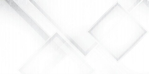 Abstract  white and gray color, modern design stripes background with geometric rectangle shape. Vector illustration.