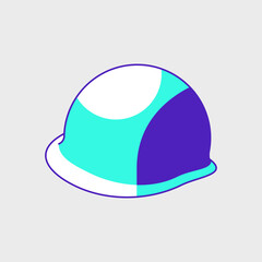 World war helmet isometric vector icon illustration