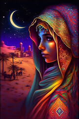 Arabian night drawing	