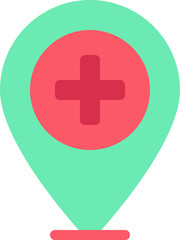 pin hospital icon